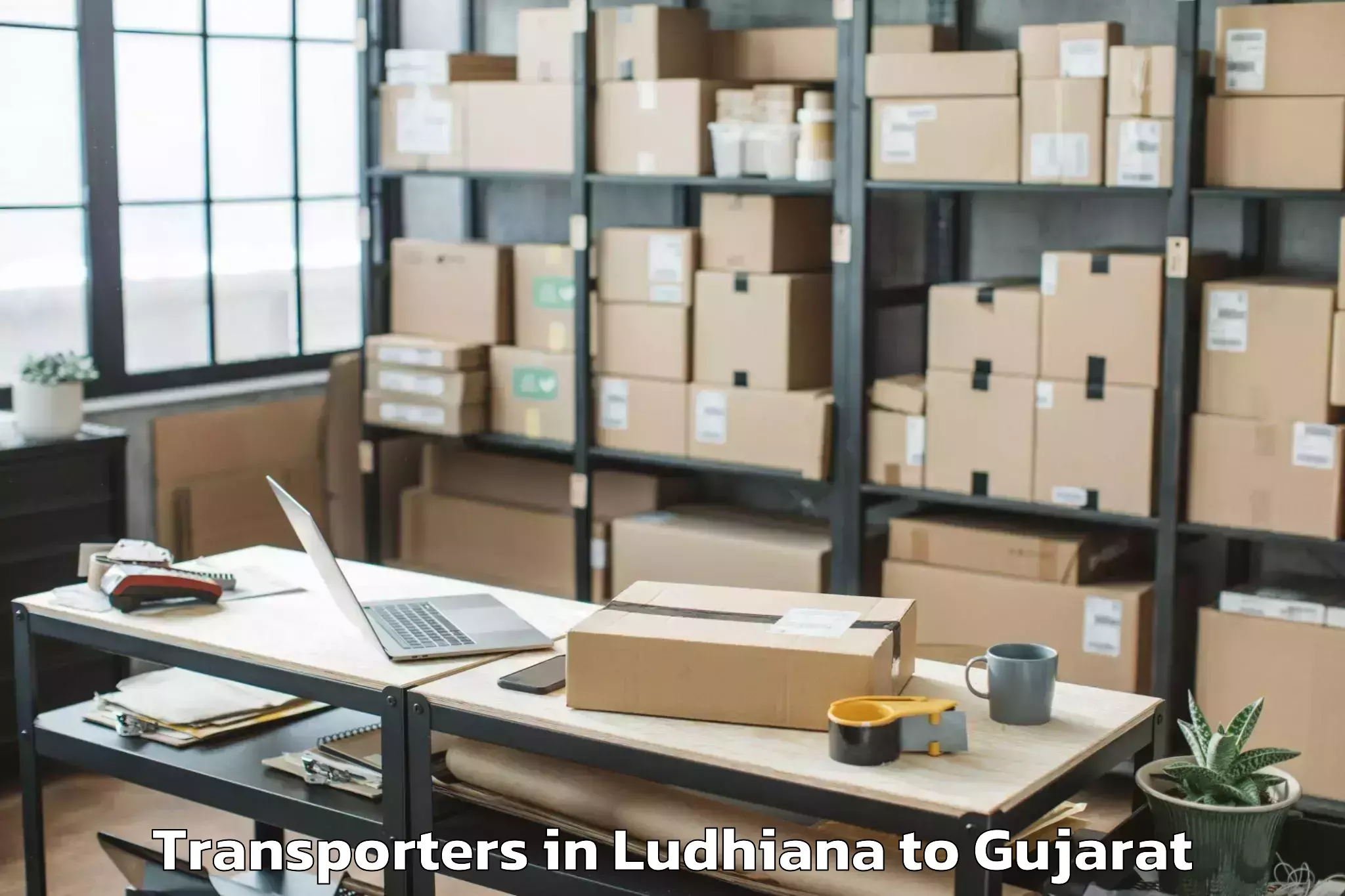 Top Ludhiana to Vadgam Transporters Available